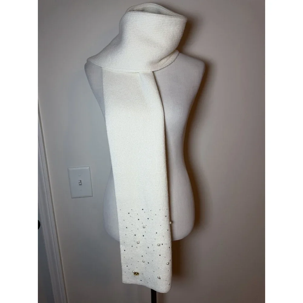 Lilly Pulitzer Embellished Pearl Rhinestone Scarf